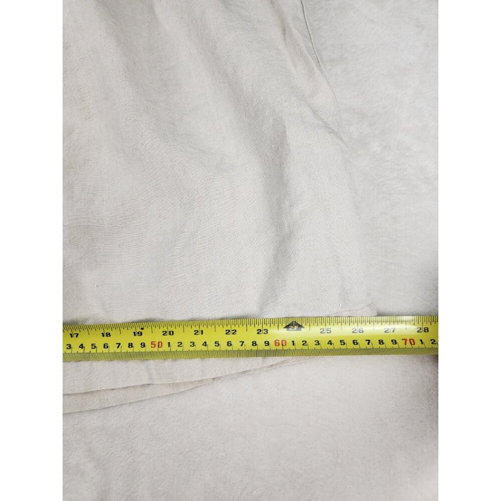 Eddie Bauer Linen Jumper Dress Size Medium Beige Vintage Prairie Cottagecore‎ - Picture 12 of 12